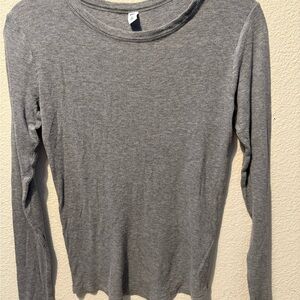 BP Gray Long Sleeve Women's Top